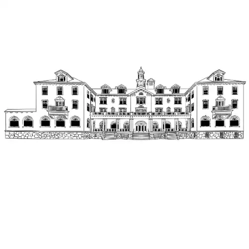stanley hotel illustration