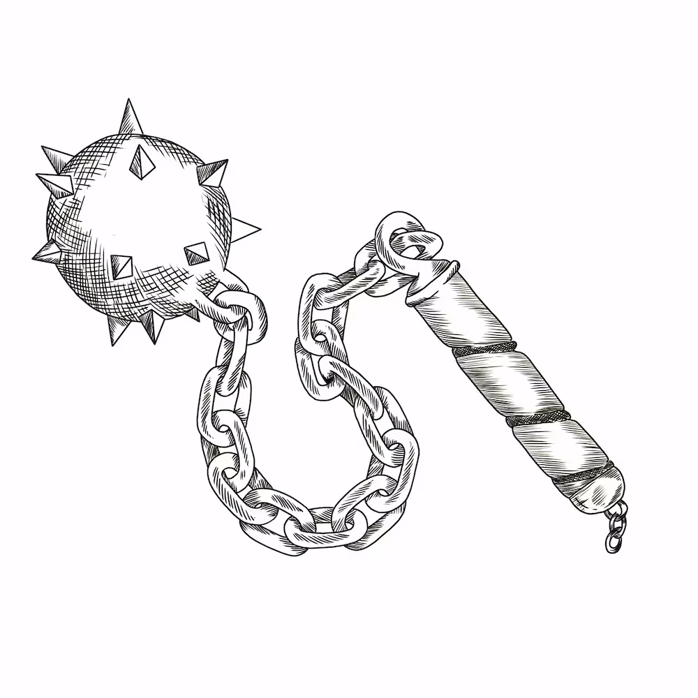 Medieval morning star weapon