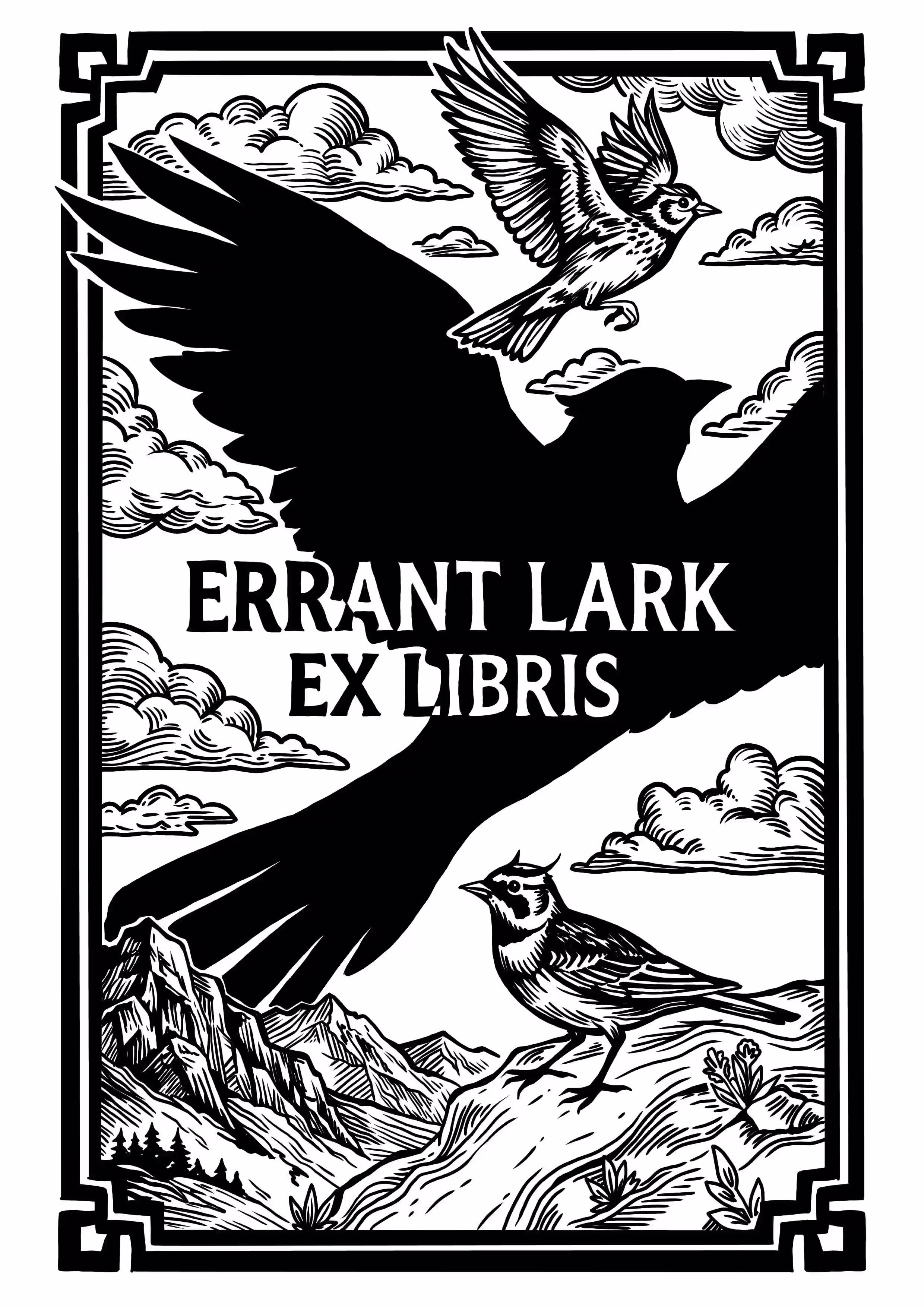 comparison of DIY bookplate templates versus custom ex libris illustration