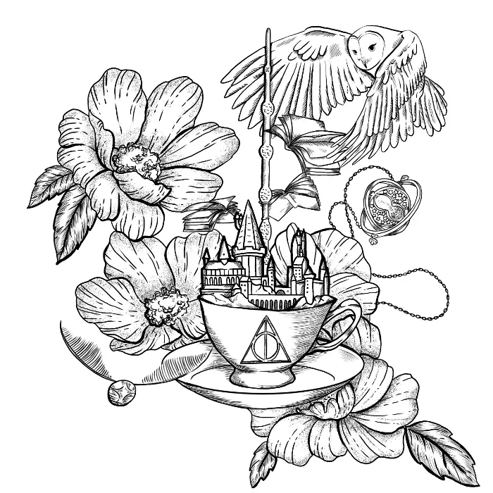 hogwarts illustration